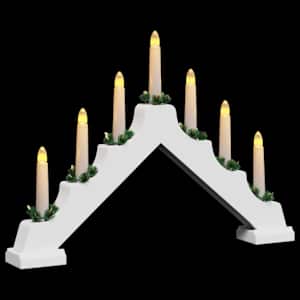 Vánoční svíčkový most s 7 LED diodami Bílá 39.5 x 5 x 29 cm - obrázek 5