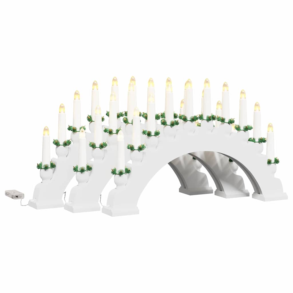 Thumbnail - vidaXL Weihnachtskerzenbogen mit 10 LED Kerzen 3 pcs Weiß