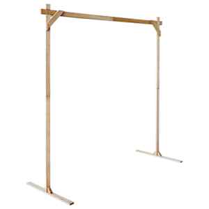 Svatební oblouk Světle hnědá 225 x 95 x 226 cm - obrázek 5