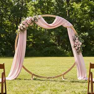 Poroka Arch Svetlo rjava 224 x 80 x 220 cm Masivno borovo les