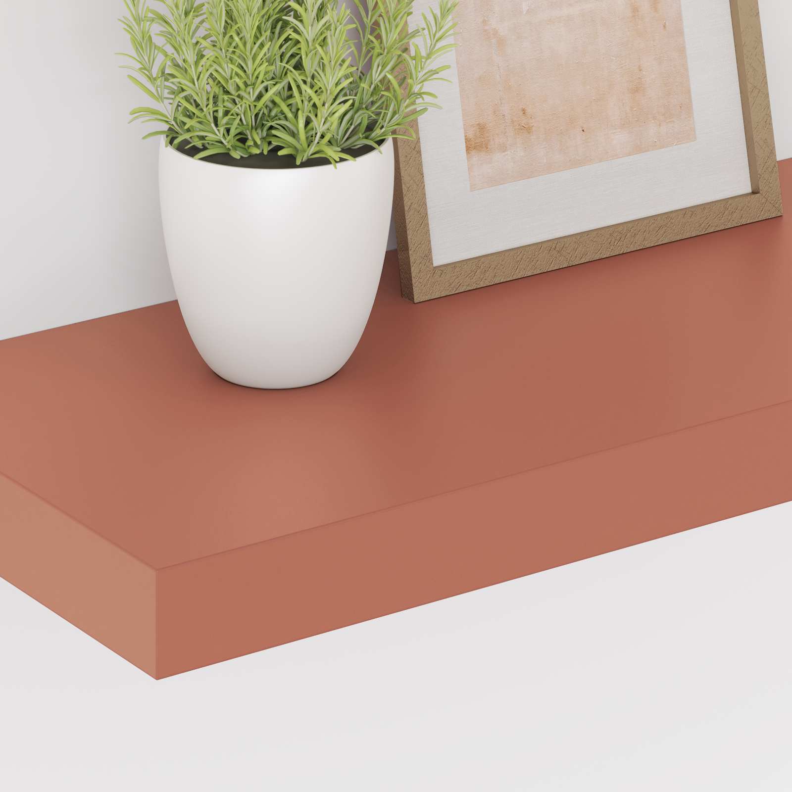 Seinähylly säilytystilassa Punainen 50 x 23 x 4 cm Tekninen puu - Image 5