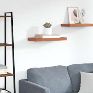 Stenska polica Rdeča 50 x 23 x 4 cm Konstruiran les