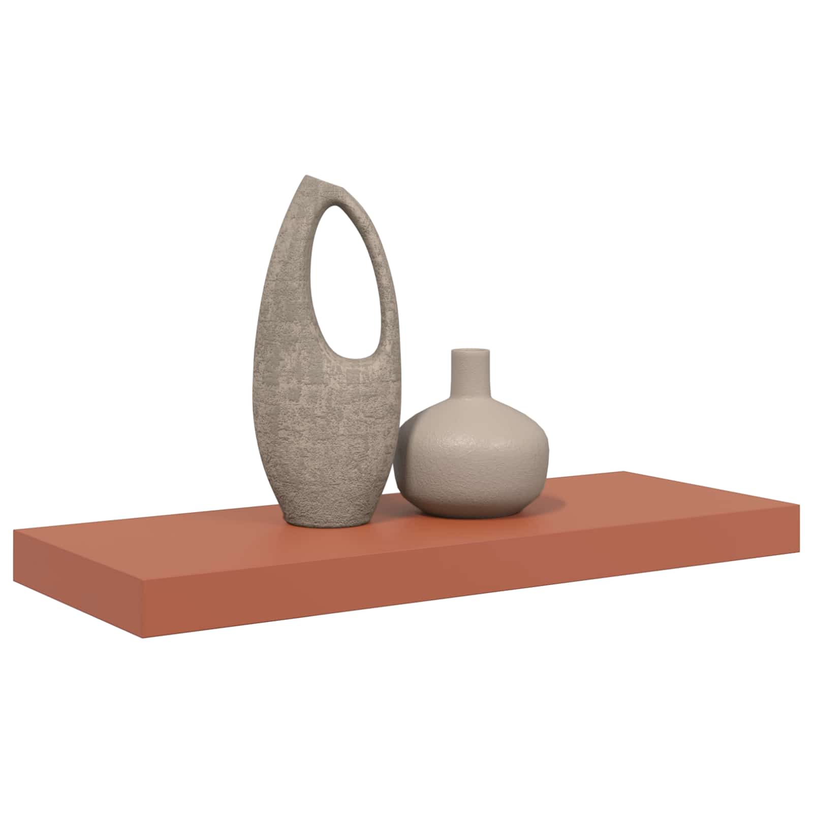 vidaXL Wandplank Wandgemonteerd Rood 50 x 23 x 4 cm Bewerkt hout