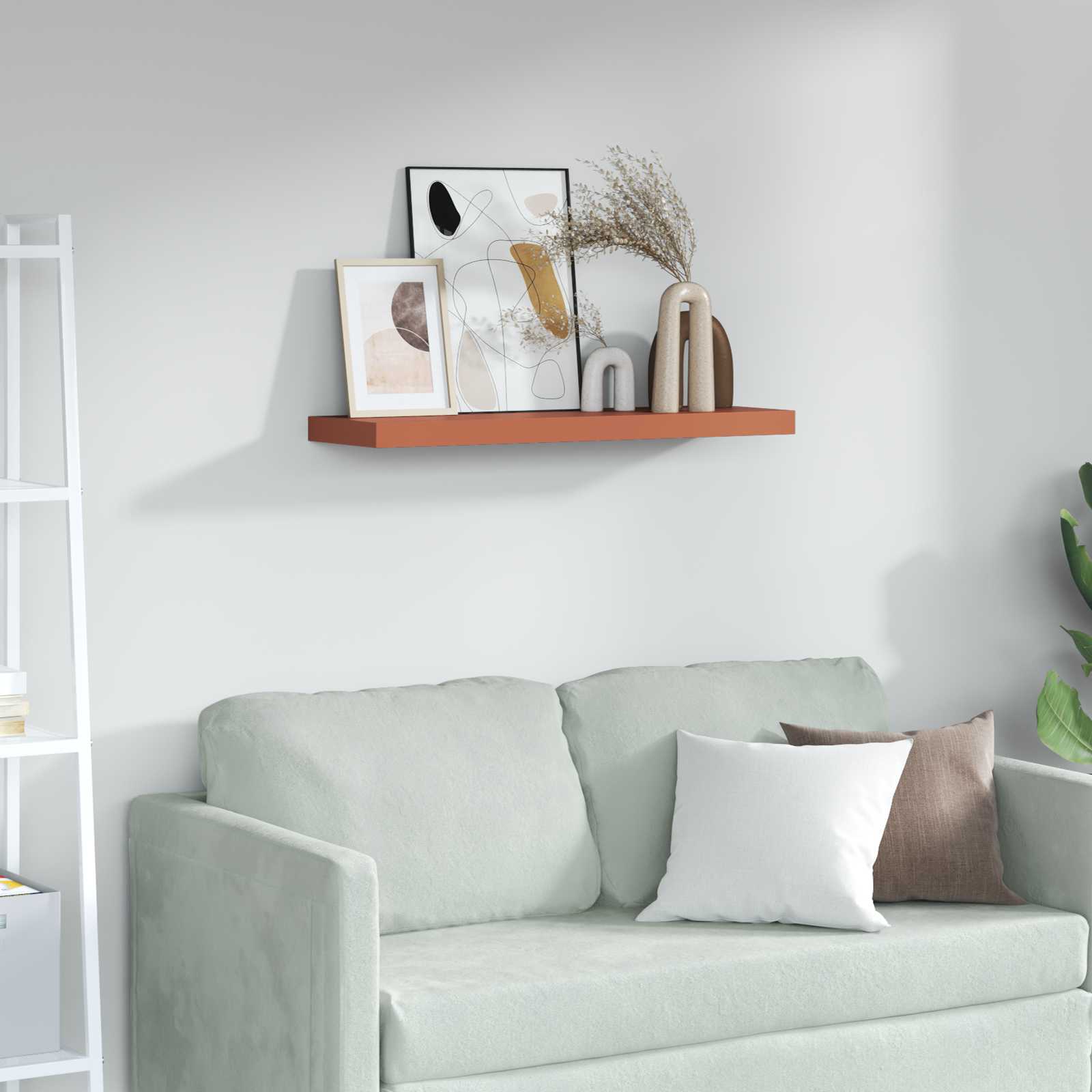 Seinähylly Punainen 90 x 23,5 x 4 cm Tekninen puu