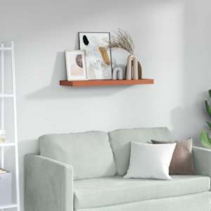 Stenska polica Rdeča 90 x 23,5 x 4 cm Konstruiran les