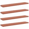 vidaXL Seinariiul 4 tk Punane 120 x 23,5 x 3,8 cm Tehispuit