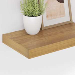 Nástěnná polička 2 pcs Hnědá 40 x 23,5 x 4 cm kompozitní dřevo - obrázek 5