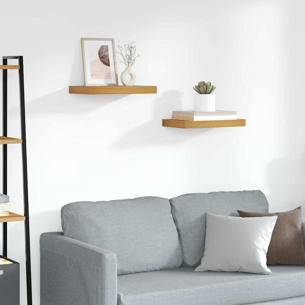 vidaXL Wandregal 2 pcs Braun 40 x 23,5 x 4 cm Holzwerkstoff