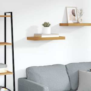 Stenska polica Rjava 50 x 23 x 4 cm Konstruiran les