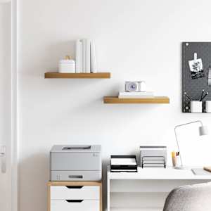 Nástěnná polička 2 pcs Hnědá 50 x 23 x 4 cm kompozitní dřevo - obrázek 4