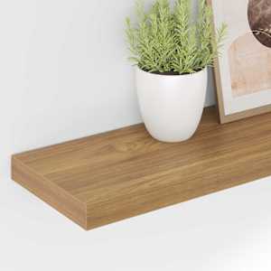 Nástěnná polička 4 pcs Hnědá 50 x 23 x 4 cm kompozitní dřevo - obrázek 5