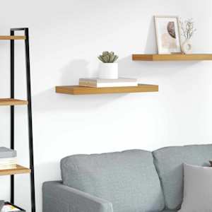 Stenska polica Rjava 50 x 23 x 4 cm Konstruiran les