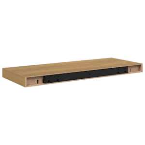 Nástěnná polička 2 pcs Hnědá 60 x 23 x 4 cm kompozitní dřevo - obrázek 9