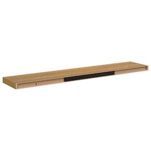 Nástěnná polička 2 pcs Hnědá 120 x 23,5 x 4 cm kompozitní dřevo - obrázek 9