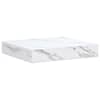 vidaXL Seinariiul Seinale kinnitav Valge Marmor 23 x 23,5 x 3,8 cm