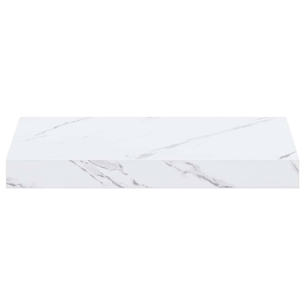 Seinähylly 2 pcs Valkoinen marmori 40 x 23,5 x 4 cm - Image 7