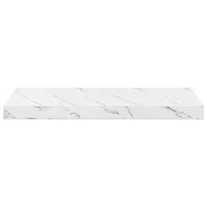Nástěnná polička Bílý mramor 50 x 23 x 4 cm kompozitní dřevo - obrázek 6