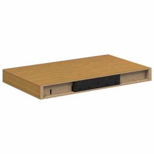 Nástěnná polička 2 ks Béžová 40 x 23,5 x 3,8 cm - obrázek 9