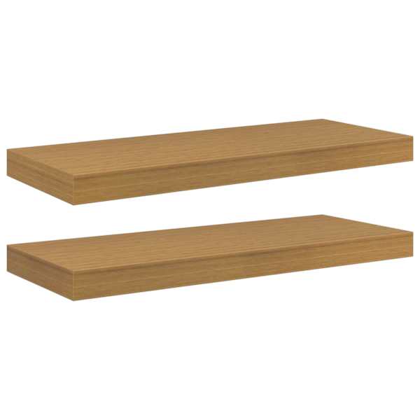 vidaXL Seinariiul 2 tk Beež 60 x 23,5 x 3,8 cm Tehispuit