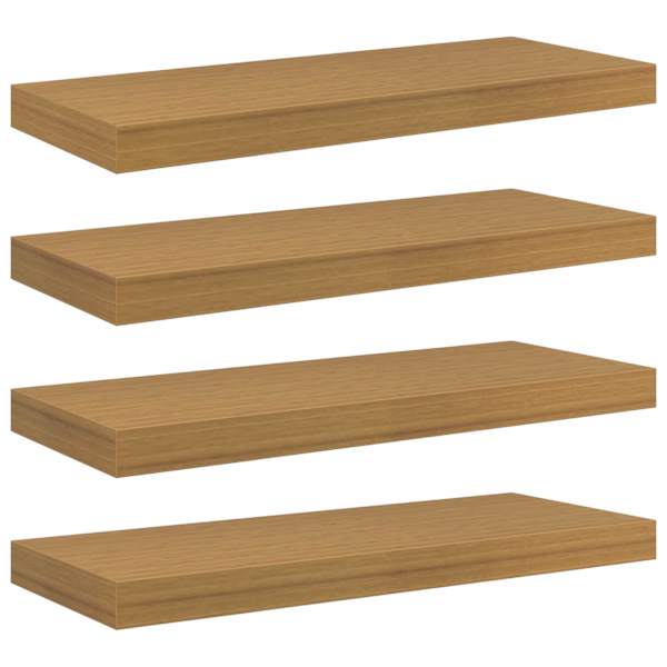 vidaXL Seinariiul 4 tk Beež 60 x 23,5 x 3,8 cm Tehispuit