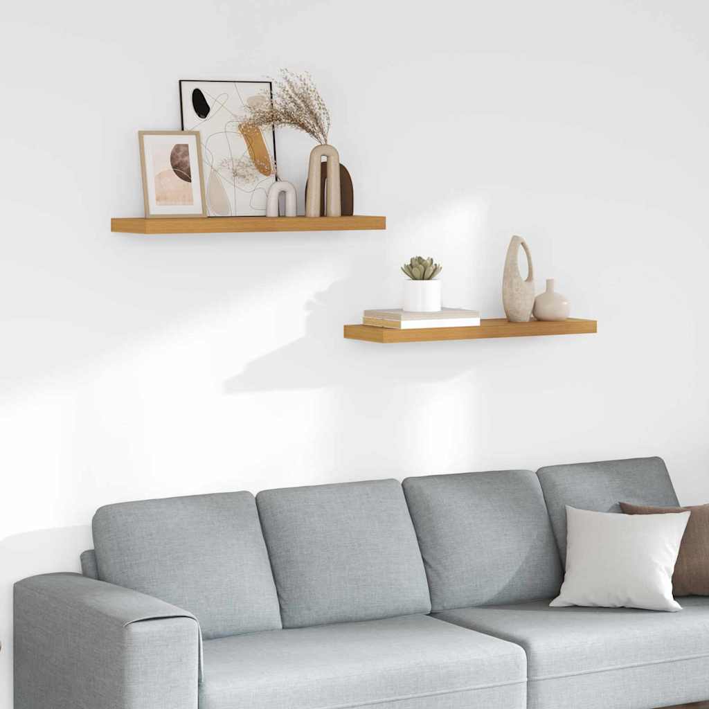 vidaXL Wandregal 2 pcs Beige 90 x 23,5 x 4 cm Holzwerkstoff