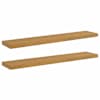 vidaXL Seinariiul 2 tk Beež 120 x 23,5 x 3,8 cm Tehispuit