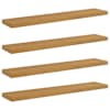 vidaXL Seinariiul 4 tk Beež 120 x 23,5 x 3,8 cm Tehispuit