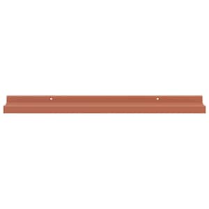 Nástěnná polička 2 pcs Červená 60 x 9 x 3 cm kompozitní dřevo - obrázek 7