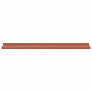 Nástěnná polička 2 pcs Červená 80 x 9 x 3 cm kompozitní dřevo - obrázek 7