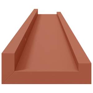 Nástěnná polička 2 pcs Červená 80 x 9 x 3 cm kompozitní dřevo - obrázek 8