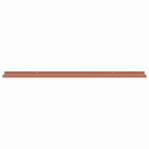 Nástěnná polička 2 pcs Červená 115 x 9 x 3 cm kompozitní dřevo - obrázek 7
