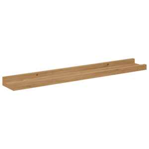 Nástěnná polička 2 pcs Hnědá 60 x 9 x 3 cm kompozitní dřevo - obrázek 6