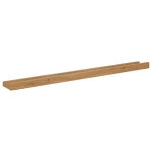 Nástěnná polička 2 ks Hnědá 80 x 9 x 3 cm Kompozitní dřevo - obrázek 9
