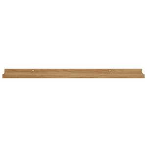 Nástěnná polička 2 ks Hnědá 80 x 9 x 3 cm Kompozitní dřevo - obrázek 7