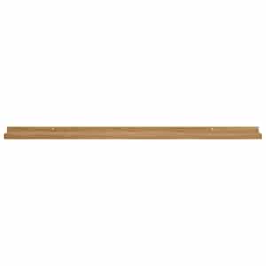 Nástěnná polička 2 pcs Hnědá 100 x 9 x 3 cm kompozitní dřevo - obrázek 7