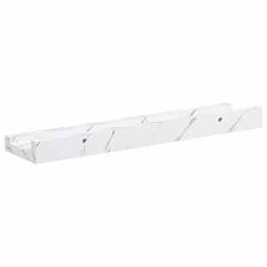 Nástěnná polička s policí 2 pcs Bílý mramor 40 x 9 x 3 cm - obrázek 9