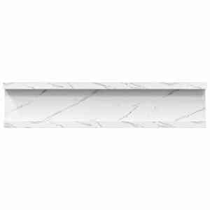 Nástěnná polička s policí 2 pcs Bílý mramor 40 x 9 x 3 cm - obrázek 10