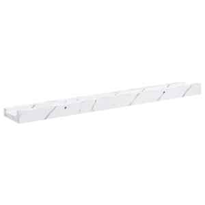 Nástěnná polička s policí 2 pcs Bílý mramor 60 x 9 x 3 cm - obrázek 9