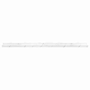 Nástěnná polička s policí 2 pcs Bílý mramor 100 x 9 x 3 cm - obrázek 7