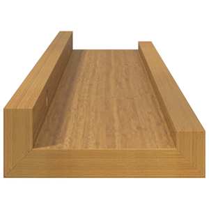 Nástěnná polička 2 pcs Béžová 40 x 9 x 3 cm kompozitní dřevo - obrázek 8