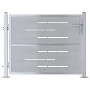 vidaXL Aia aed 85 x 70 cm Roostevaba teras H&otilde;bedane Lukustatav