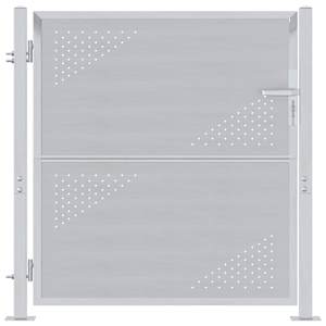 vidaXL Aia aed lukuga H&otilde;bedane 85 x 97 cm Roostevaba teras