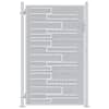 vidaXL Aia aed 85 x 120 cm Roostevaba teras H&otilde;bedane Lukustatav