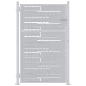 vidaXL Aia aed 85 x 120 cm Roostevaba teras H&otilde;bedane Lukustatav