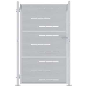 vidaXL Aia aed 85 x 120 cm Roostevaba teras H&otilde;bedane Lukustatav