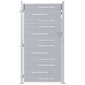 vidaXL Aia aed 85 x 174 cm Roostevaba teras H&otilde;bedane Lukustatav