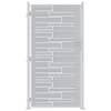 vidaXL Aia aed 85 x 196 cm Roostevaba teras H&otilde;bedane Lukustatav