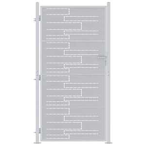 vidaXL Aia aed 85 x 196 cm Roostevaba teras H&otilde;bedane Lukustatav