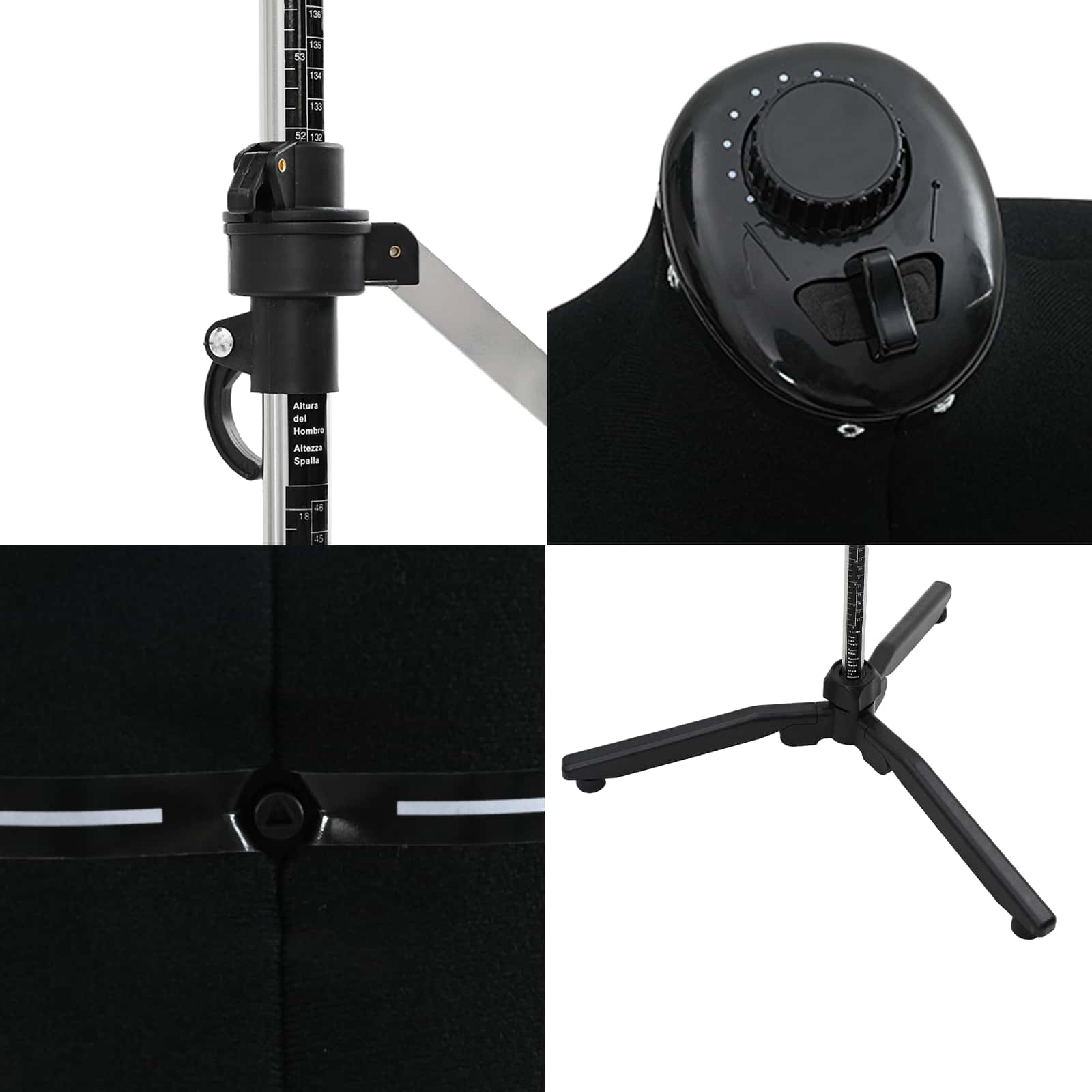 Prilagodljiv obrazec obleke za ženske Črna s Žamet - slika 8