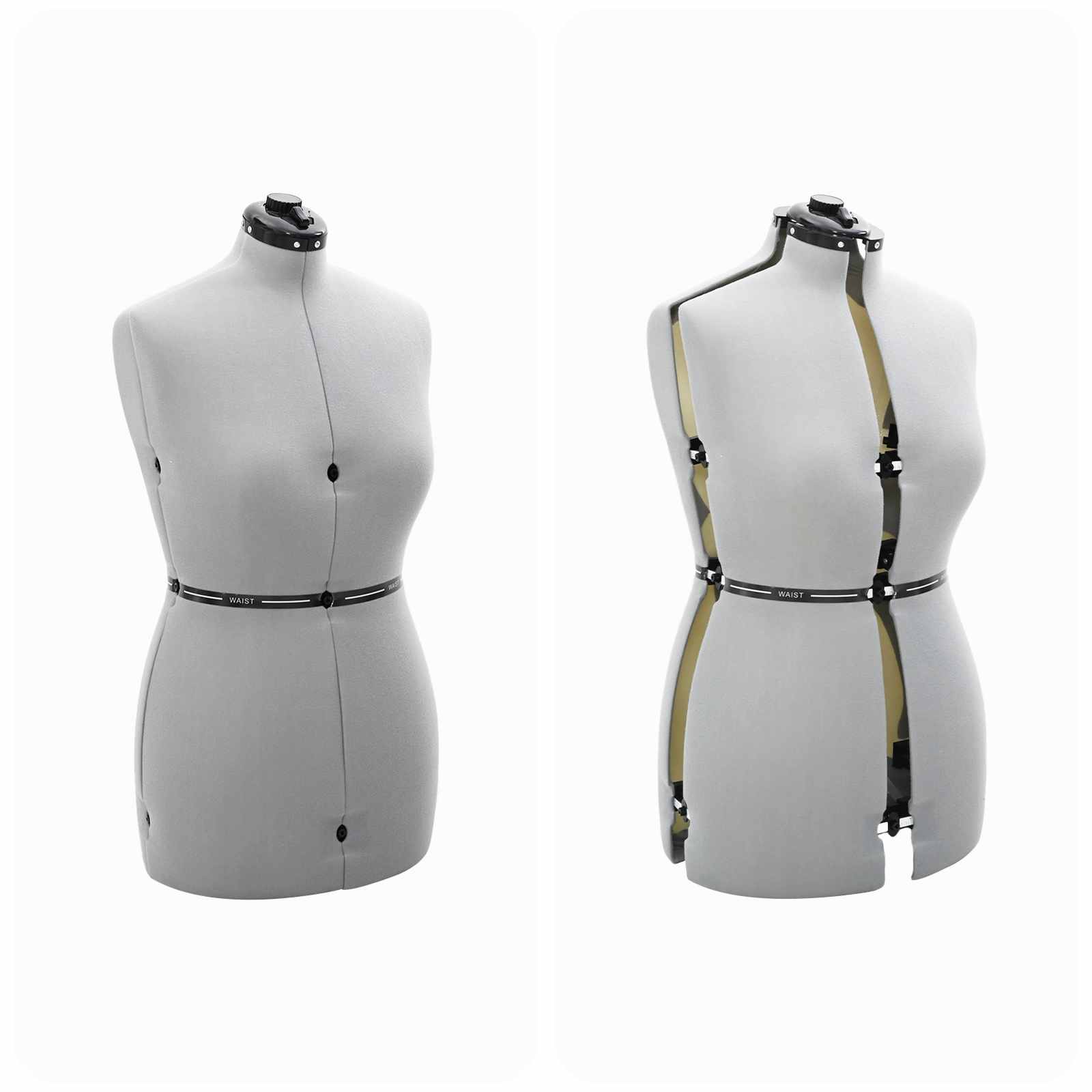 Prilagodljiv obrazec obleke za ženske Siva m Žamet - slika 9